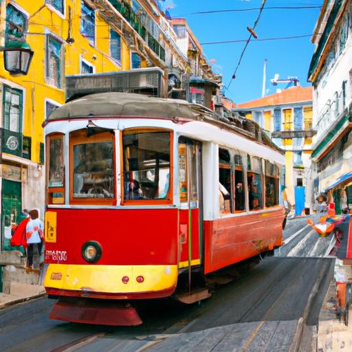 Riding the Trams of Lisbon, Portugal: A Blend of History and Modern Life